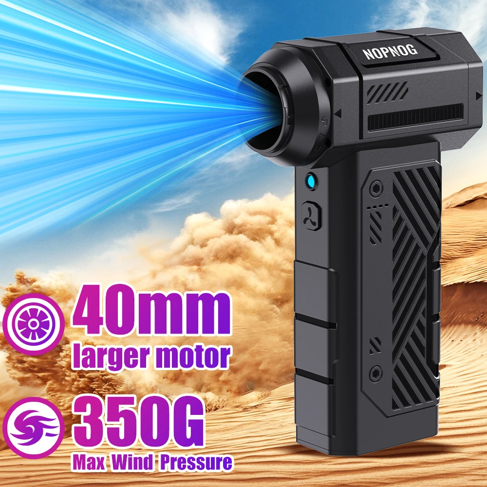 

Handheld Turbo Jet Fan Portable High Speed Violent Fan Cleaning Blower Tool With Brush Powerful Air Blower 130000RPM Adjustable
