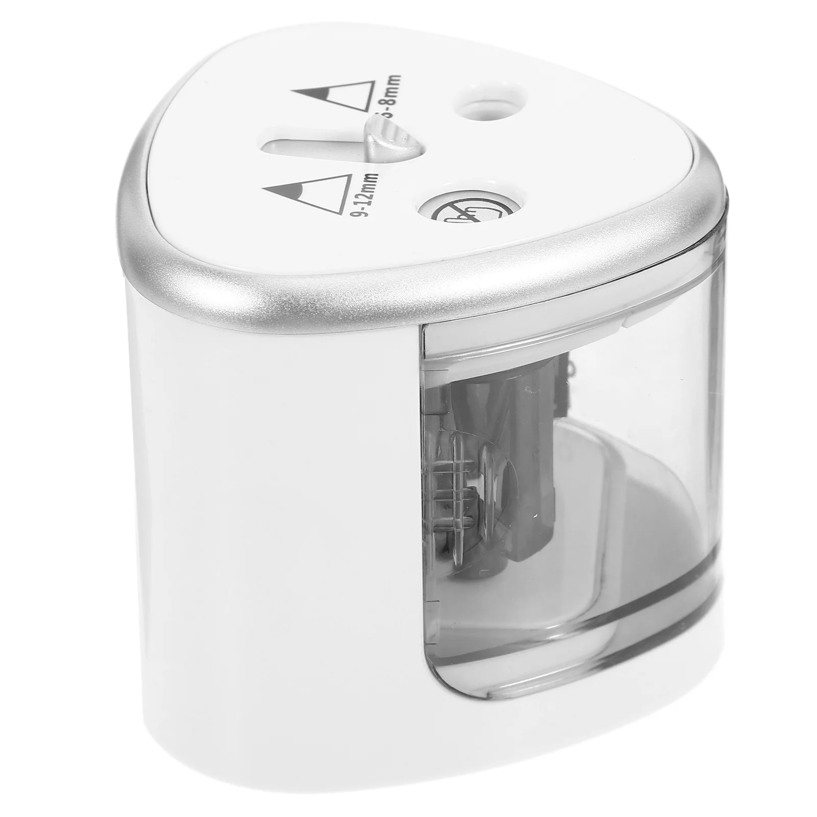 Temperino Elettrico a Doppio Foro Automatico per Matite da 6-12mm, Portatile e Resistente