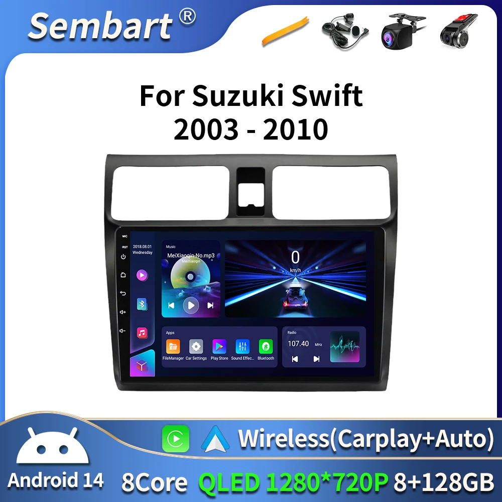 

2din Android 16 Car Radio for Suzuki Swift 2003 - 2006 2007 2008 2009 2010 Multimedia Player Carplay Stereo GPS DVD Head Unit
