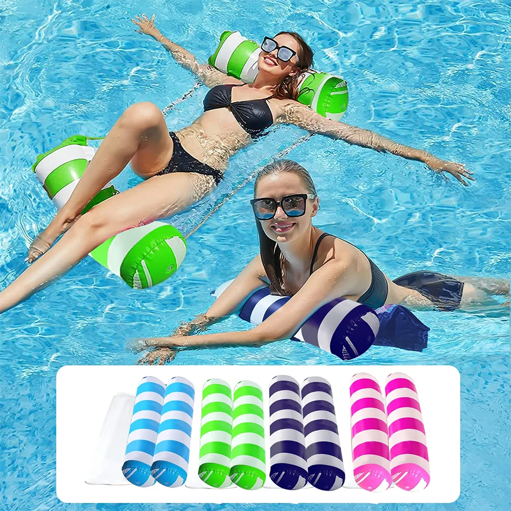 Hamaca flotante inflable para nadar en verano, flotadores para adultos, perfectos para relajarse junto a la piscina este verano, accesorios para juegos acuáticos.