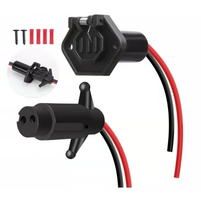 Marine-Grade 12V For Electric Boat Trolling Plug, Waterproof Plug-In Type, 1 Set For Fishing Boat Cruising Plugs And Sockets