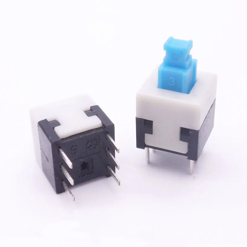 50 Pcs5.8*5.8/7*7/8.5*8.5/8*8MM PCB Tact Tactile Push Button Switch Self Lock/Momentary 6 Pin DIP