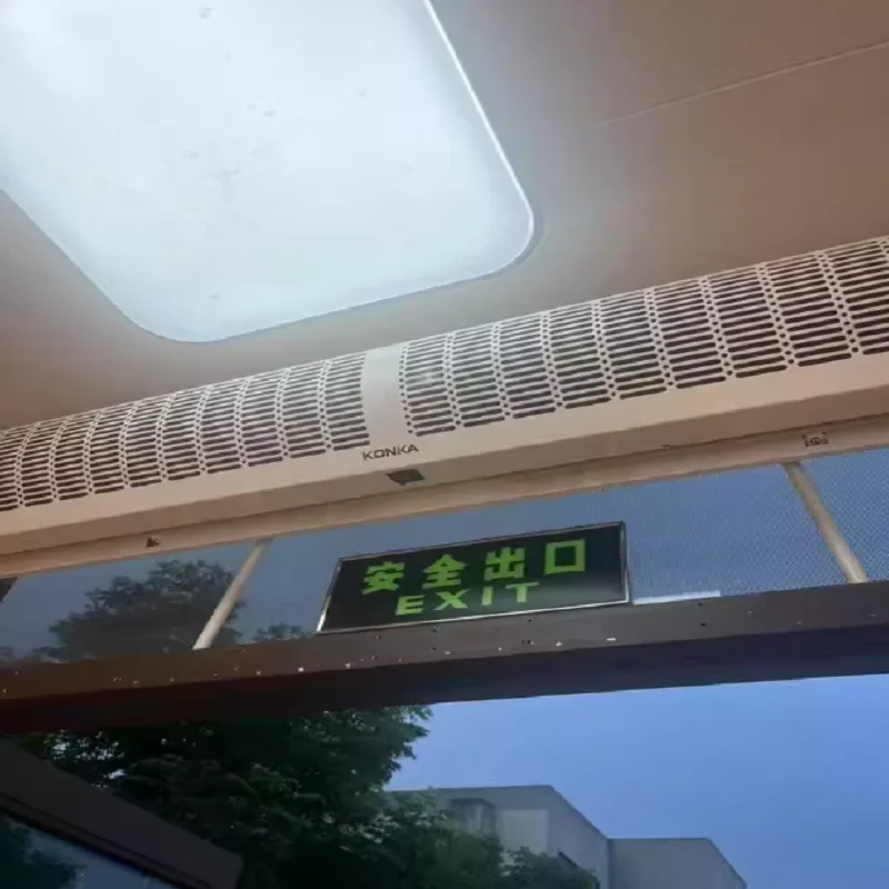 

220 В бесшумная воздушная завеса, коммерческая ультратонкая машина для входной двери магазина, ветрозащитный барьер, натуральный ветер DA