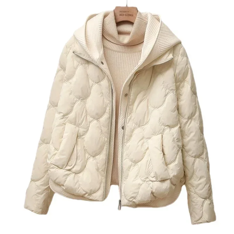 Jaqueta feminina parkas jaquetas quentes casaco casual novas roupas de inverno das mulheres 2023 moda casacos estilo coreano solto conforto casaco acolchoado