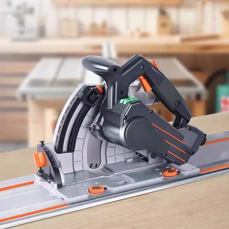 SJ-60 Dust-Free Track Saw for Woodworking New Electric Dust-Free Guide Saw for Woodworking Handheld Saw for Gypsum Board Cutting