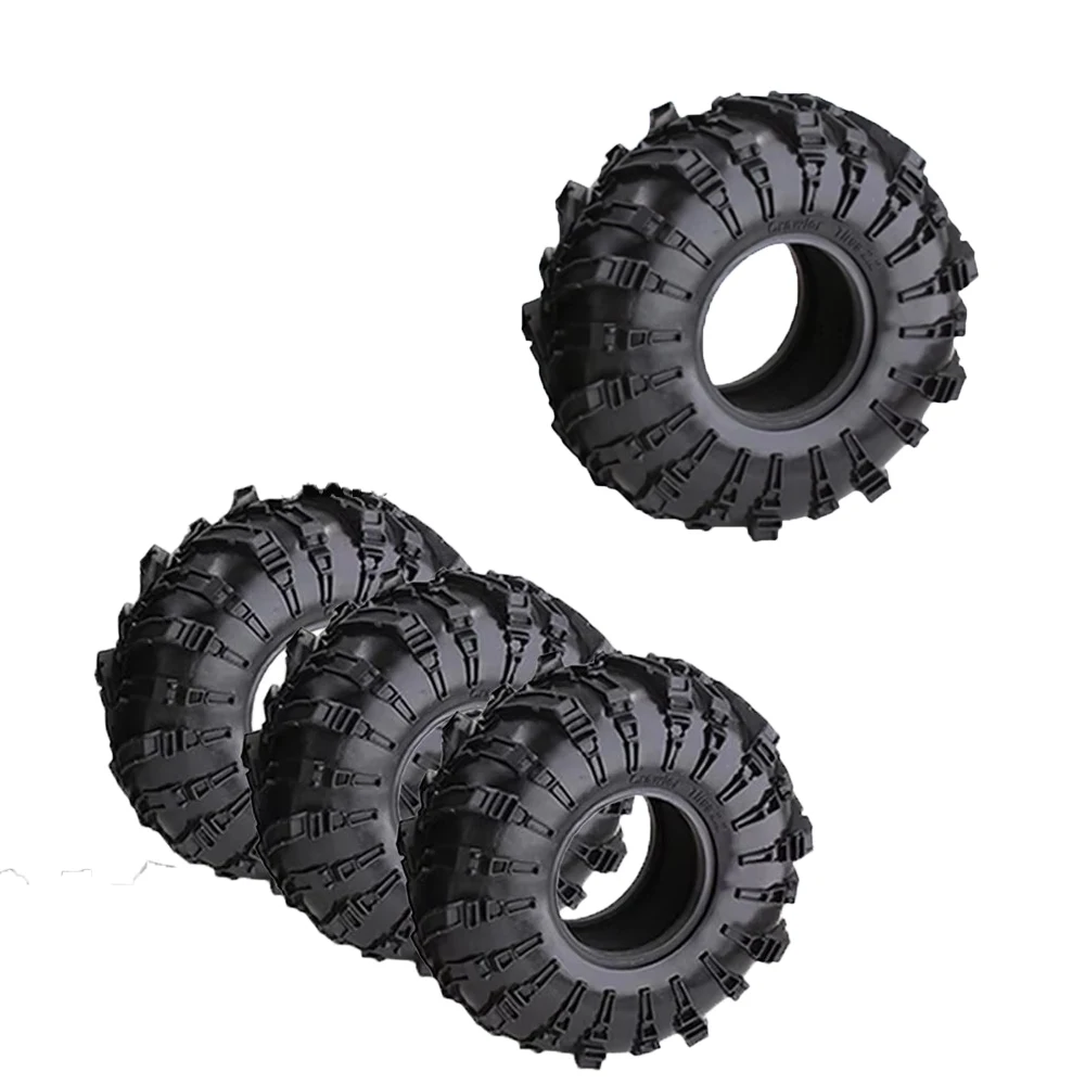

2.2" Rubber Tires Wheel Super Large 140*55mm for 1:10 RC Rock Buggy Crawler Car Traxxas TRX4 Axial SCX10 90046 Capra RBX10