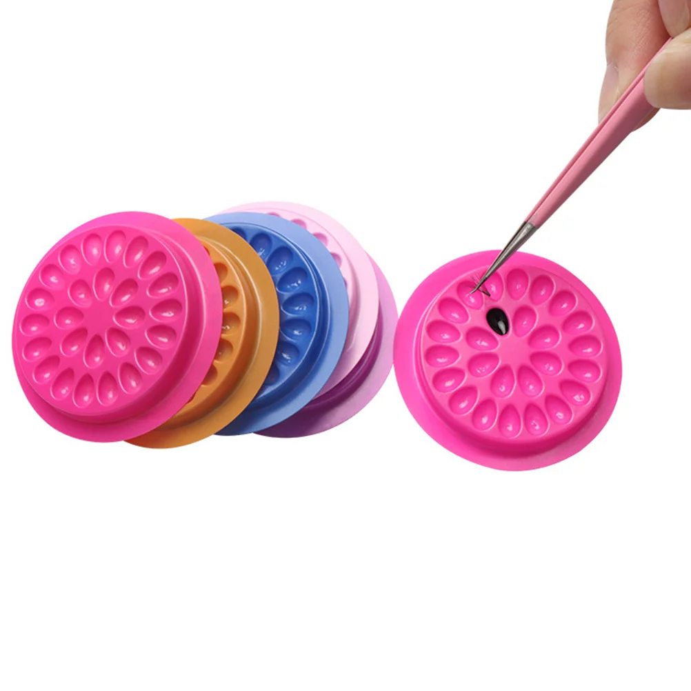 

150Pcs Disposable Eyelash Glue Holders Lash Glue Containers Lightweight Portable Eyelash Storage Tray for Beauty Salon