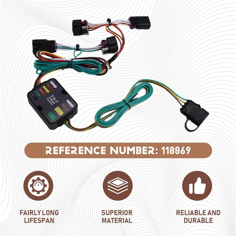 Ingenious-Trailer Wiring Harness Kit For Ram Promaster 1500 2500 3500 2014-2023 4-Way Trailer Connector Plug