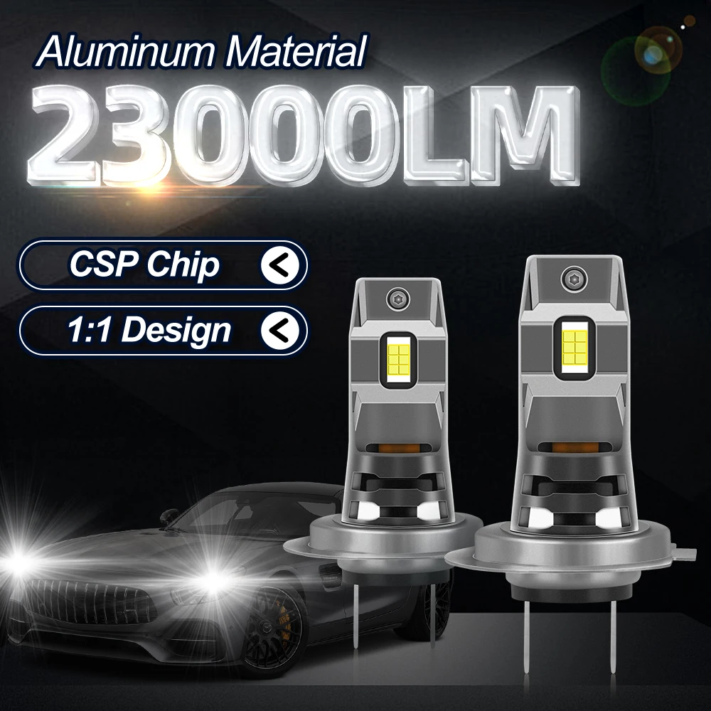 

23000LM LED Lamp HeadLights Bulbs 12V 6000K H4 H7 H11 H8 H9 Auto Fog Light Headlamps 9005 9006 HB3 HB4 With Two-sided CSP Chip