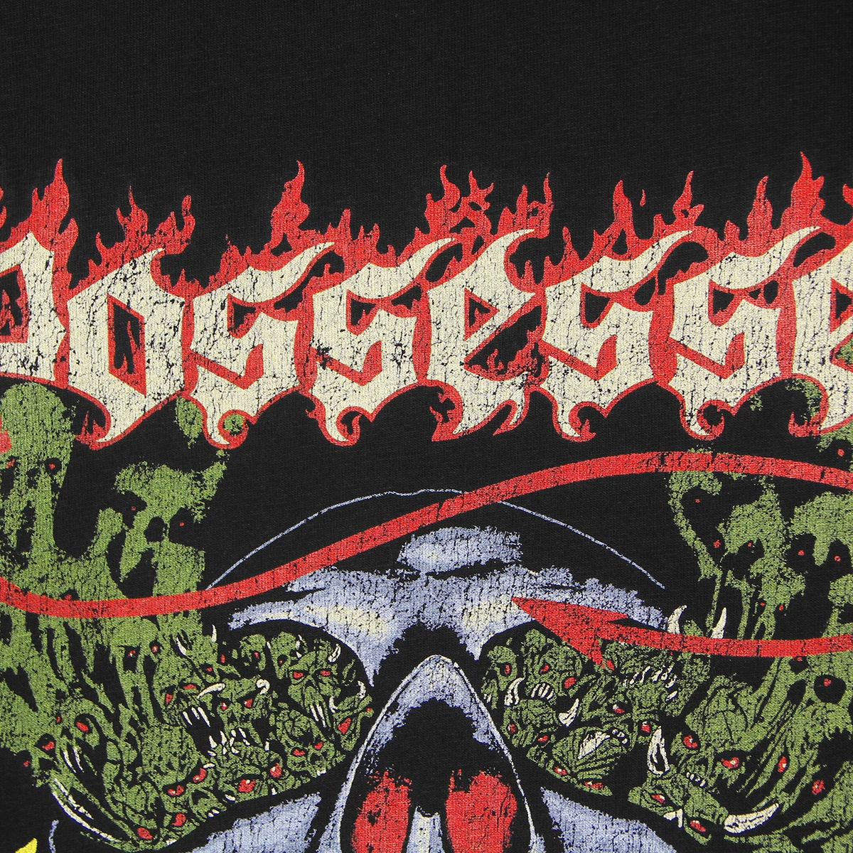 Possessed T-Shirt The Eyes Of Horror Thrash Death Metal Band Dark Angel Obituary Long Short Sleeves Washed Cotton Shirt