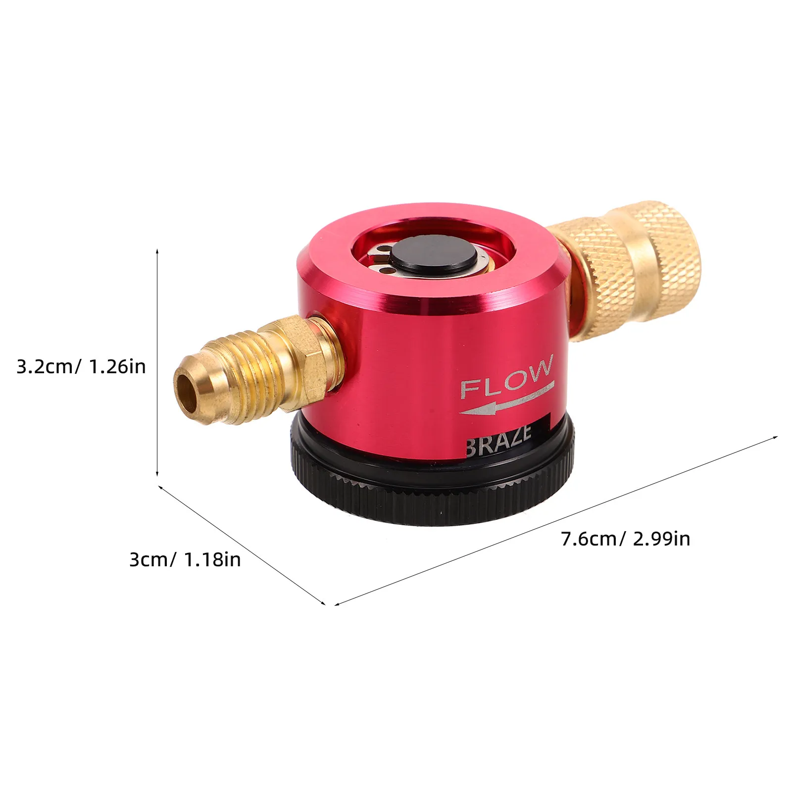 Brass Nitrogen Regulator Adapter for Hvac Tools Precise Pressure Control Nitrogen Purge Regulator Connection Tool Industrial