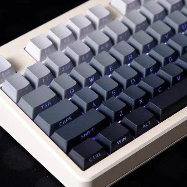 

Polar day dust gradual change light transmission PBT keycap with wootingmade68atk68 drunk deer g65ez63mu68