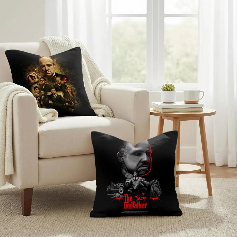 TV The G-Godfather Movie Cushion Cover Natural Linen Organic Fabric Double-Sided Printing Sofa Home Decor Gift Pillow Case