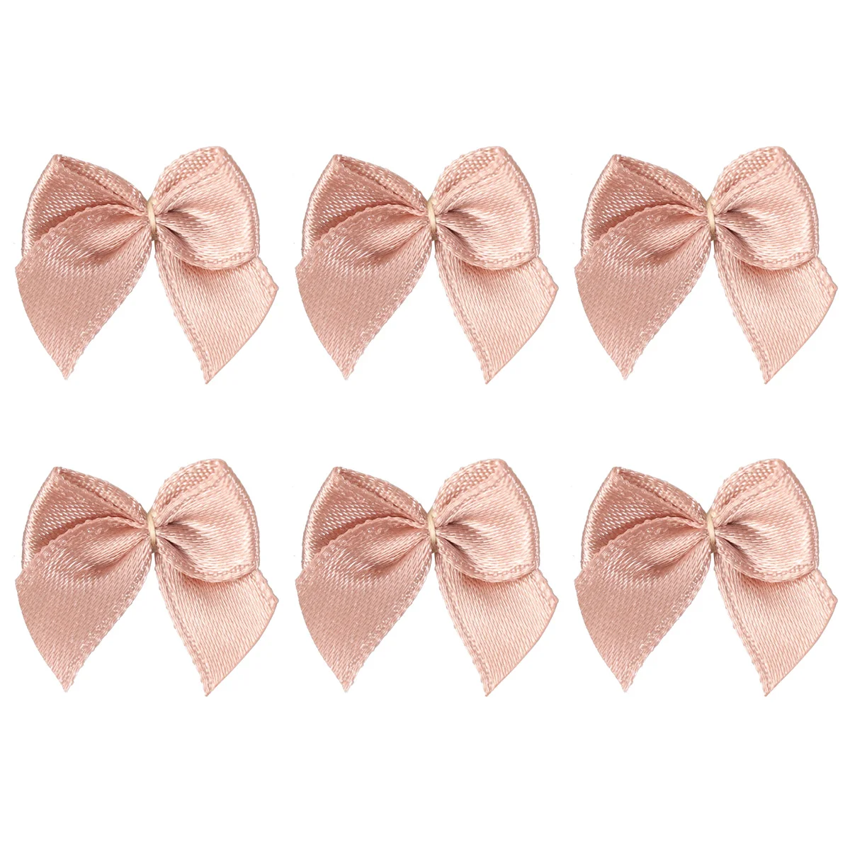 

60 Pcs Small Flower with Ribbon Bow Hair Ribbons for Girls Baby Accessories Outdoor Pink Satin Bows Garland