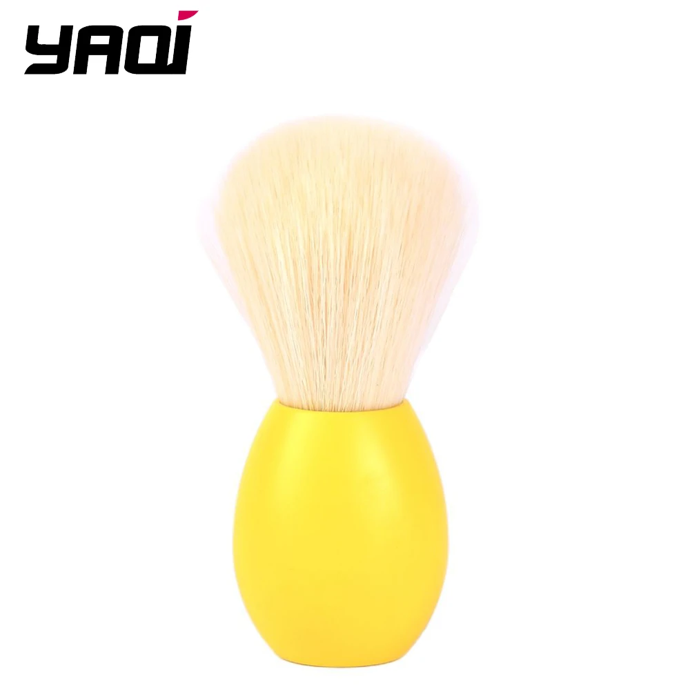 YAQI Bunny Cashmere Knot Shave Brush in Yellow Version For Easter Day mens Shaving Tool