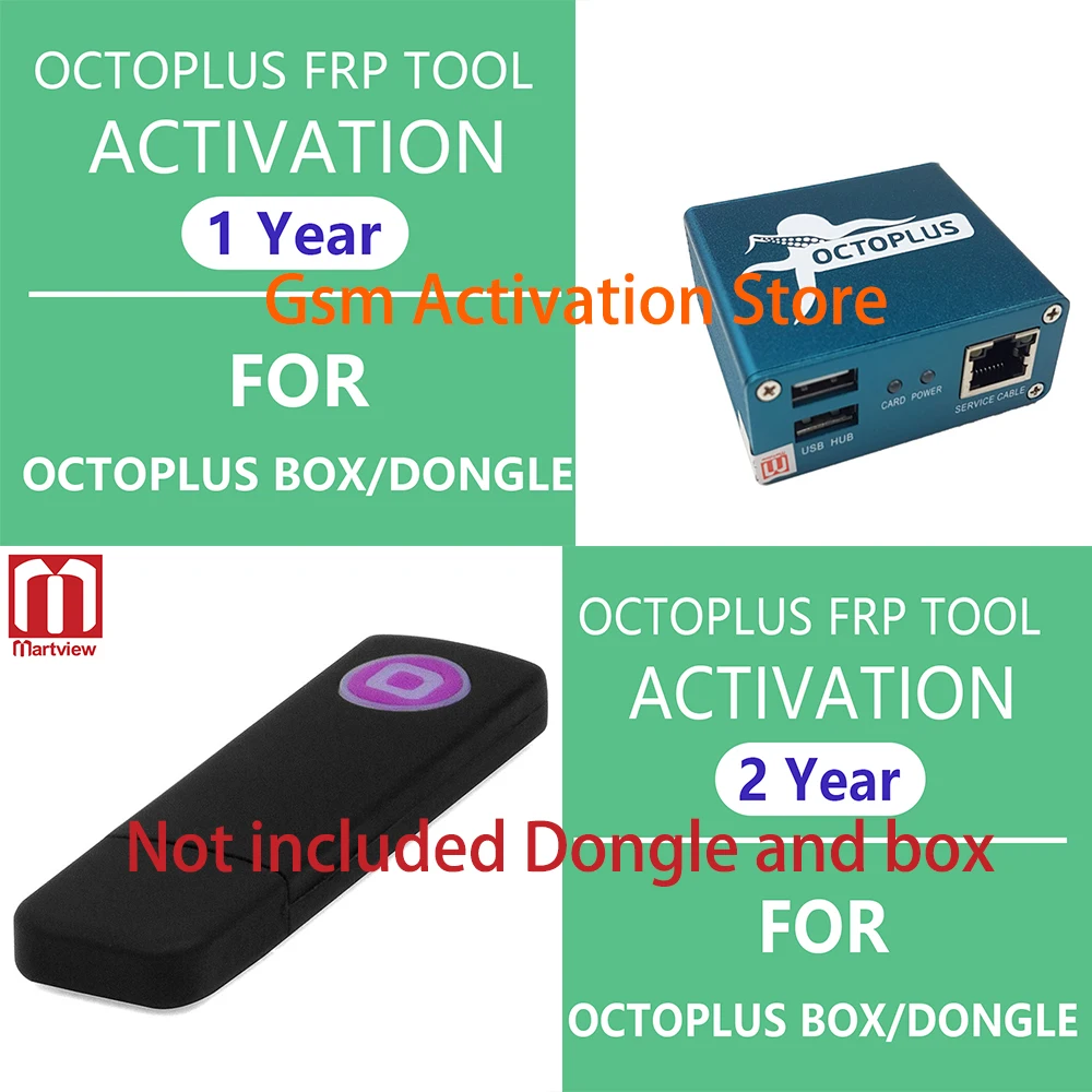 أداة Octoplus Box/Dongle Renew Octoplus أداة Octoplus FRP جديدة وتجديد تنشيط لمدة عام واحد/2 عام لصندوق الأخطبوط/الدونجل