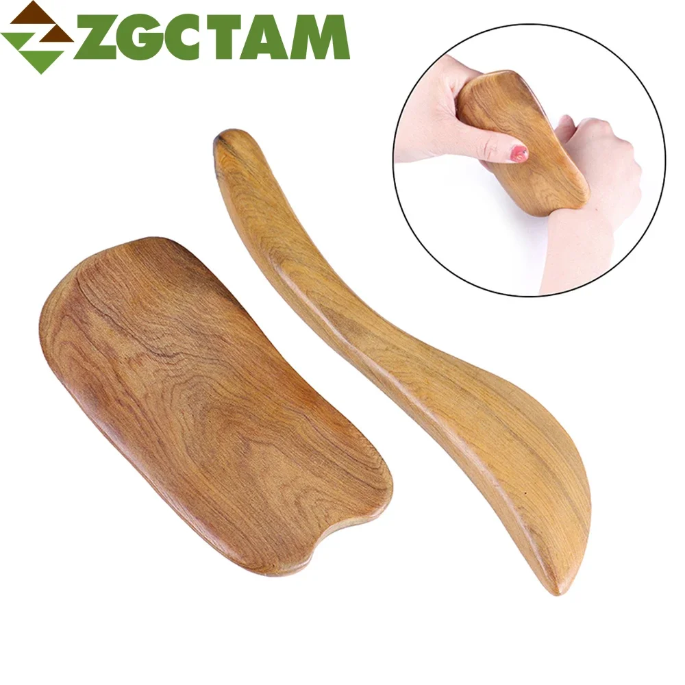 8Pcs/Set Wooden Guasha Scraping Board, Lymphatic Drainage Massager Tool, Physical Therapy Stuff, Used for Back, Legs, Arms, Neck