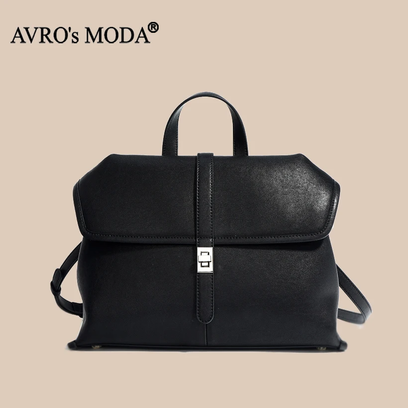 

AVRO's MODA Brand 2024 Female Genuine Leather Handbag Fashion Women Messenger Bags Multi-function Lady Shoulder Bag Flap Pocket