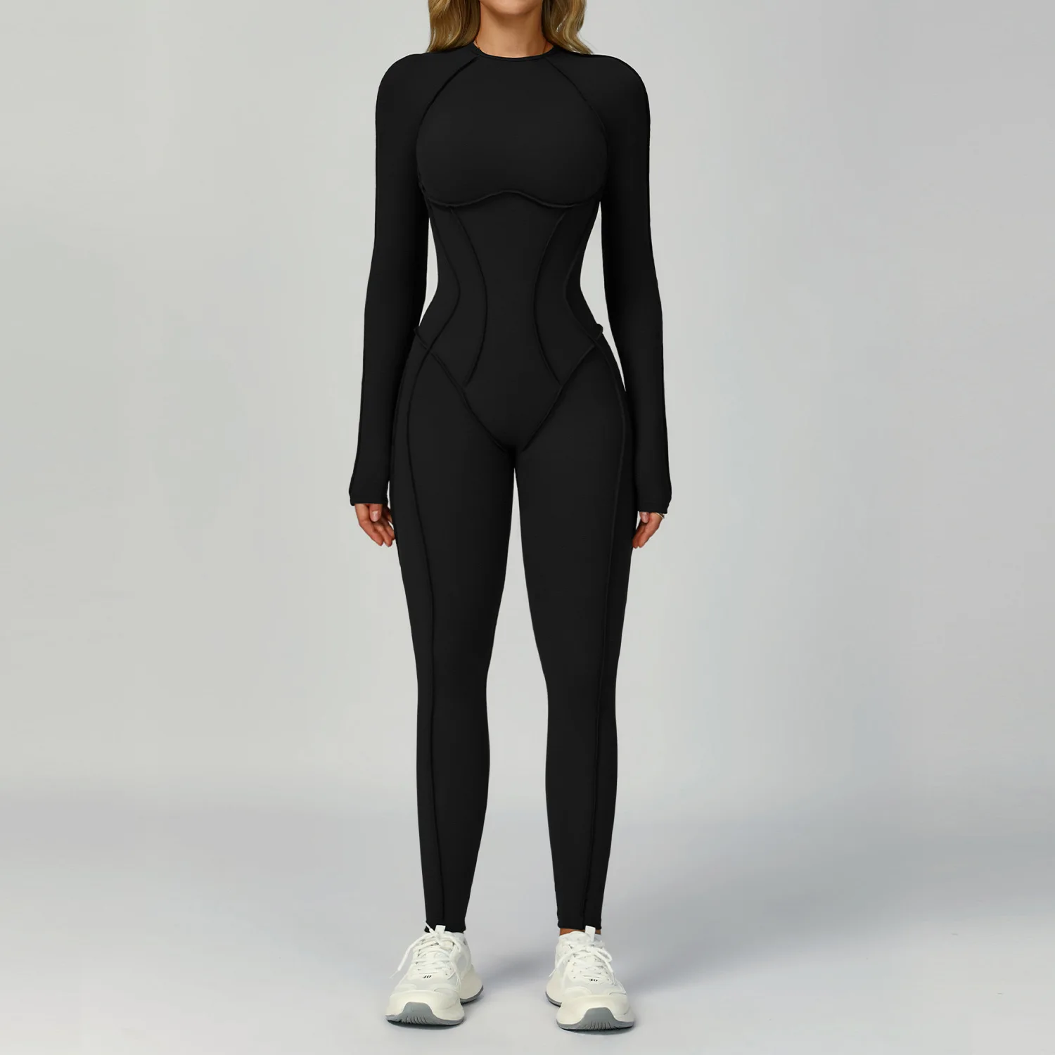 Customized LOGO women's yoga onesie hollow back yoga clothes three-dimensional tight sports fitness clothes