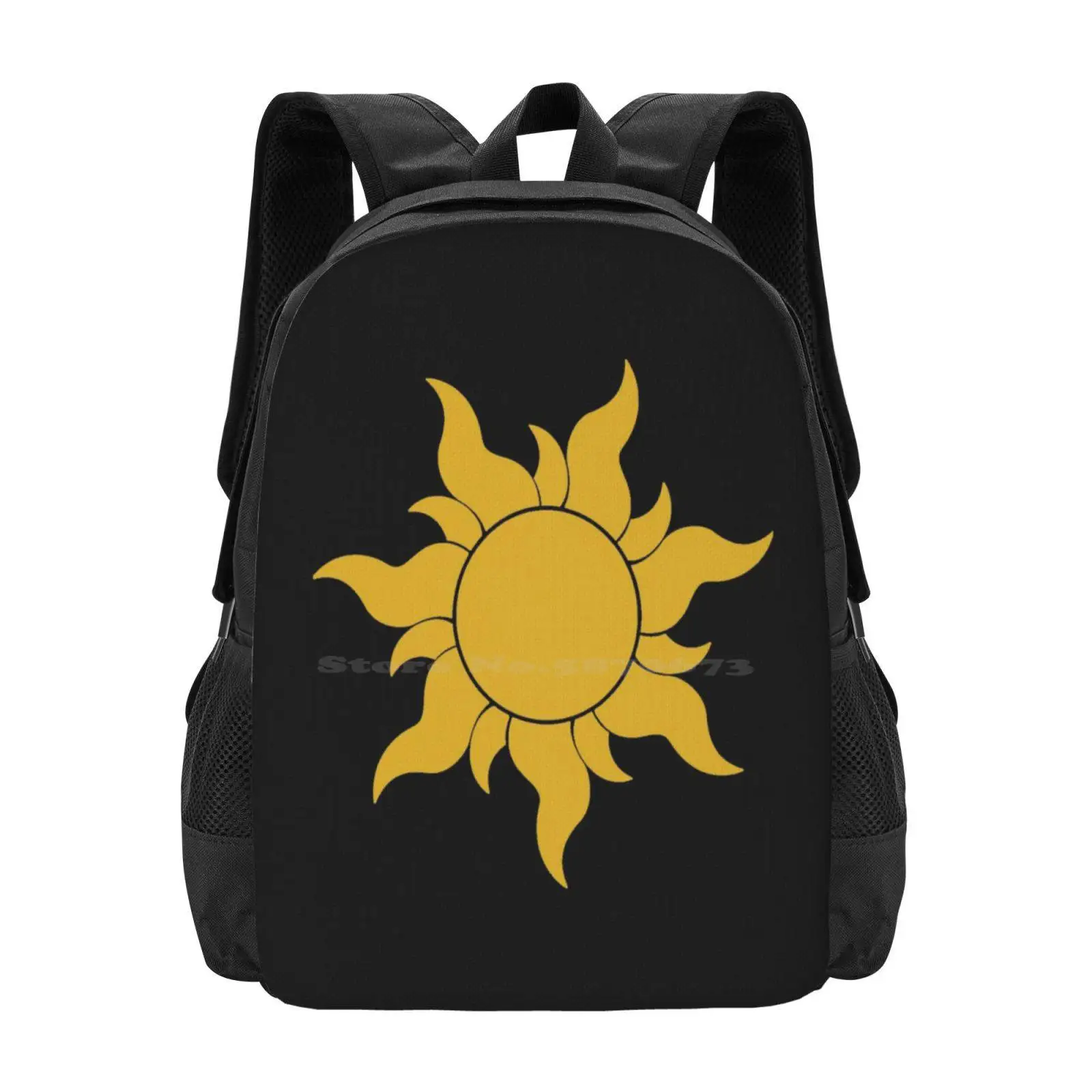 Tangled Sun Hot Sale Schoolbag Backpack Fashion Bags Movie Tangled Lampion Tangled Lantern Tangled Sun Tangled Flower Flynn