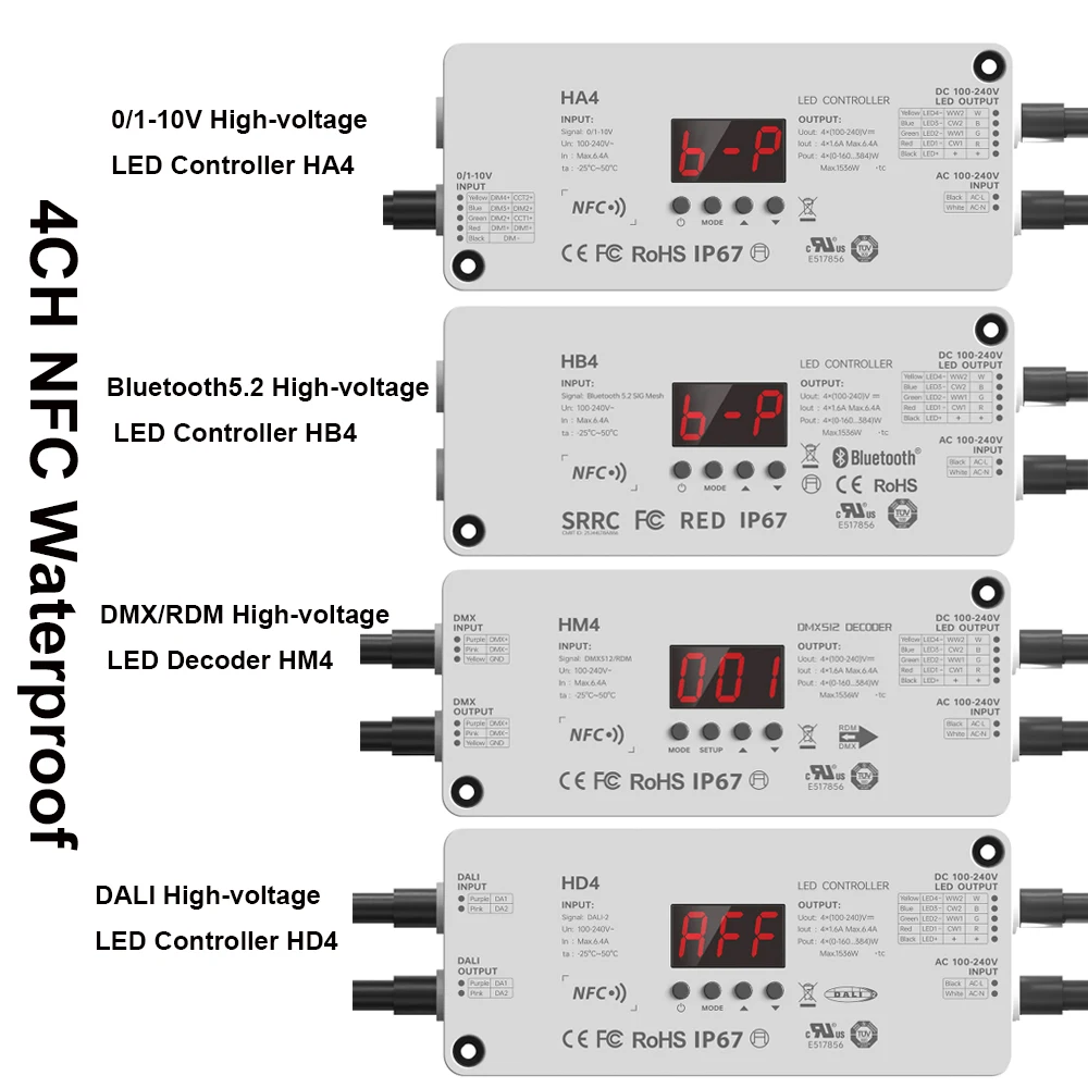 decodificador-ltech-la4-hb4-0-1-10v-dali-dmx512-rdm-bluetooth-4-en-1-a-prueba-de-agua-con-nfc-cv-para-tiras-led-de-bajo-alto-voltaje-dim-ct-rgb-rgbw