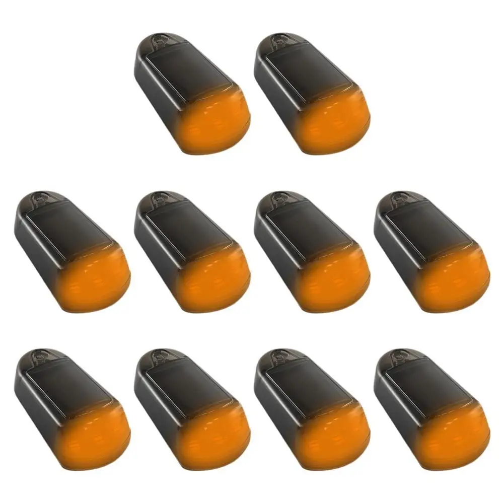 5/10 szt. Zasilane energią słoneczną światło kabinowe ostrzegawcze wodoodporne, bez dziurkacza zasilane energią słoneczną światła LED kabinowe akcesoria do świateł dachowych ciężarówki ﻿