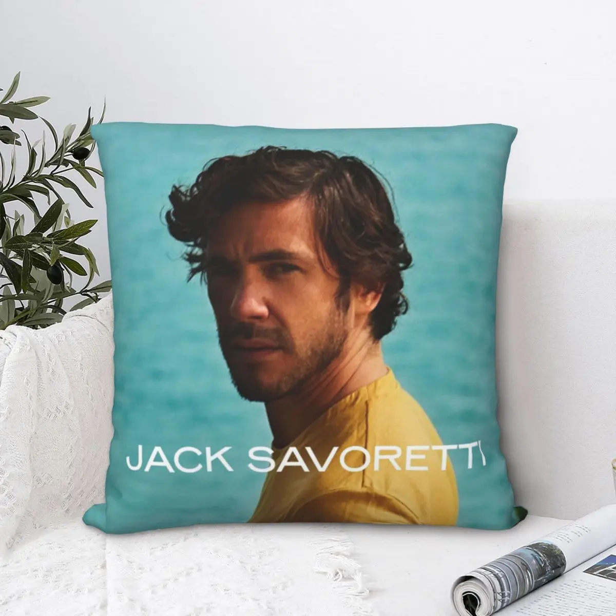 

Jack Europiana Savoretti Square Pillowcase Polyester Pillow Cover Velvet Cushion Zip Decorative Comfort Throw Pillow For Home