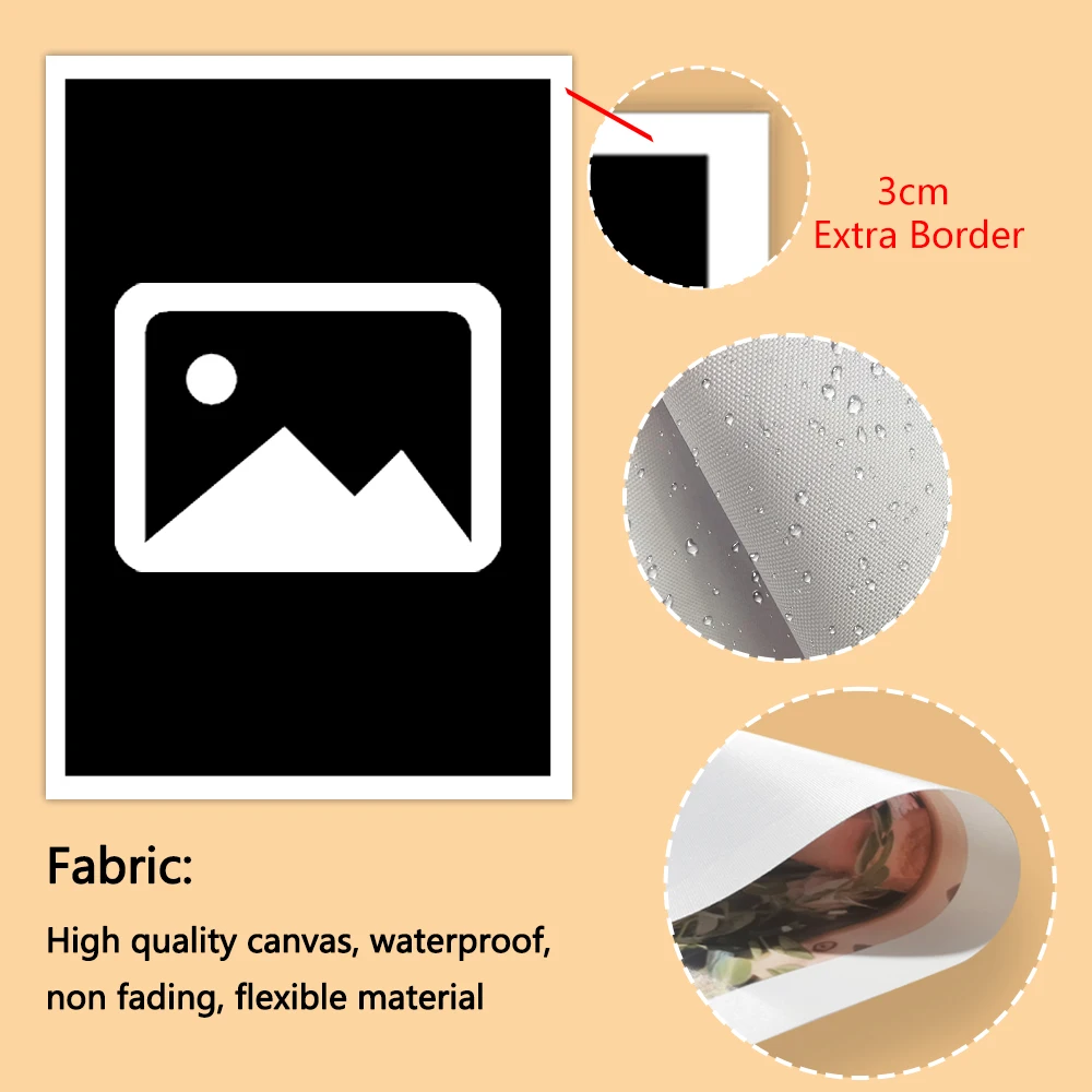 1 قطعة ملصق قماش صور مخصص ، ملصق معلق مخصص ، ملصق كبير الحجم مخصص مع إطار ذاتي الصنع (أو لا) ، ملصق مخصص لجميع الأحجام