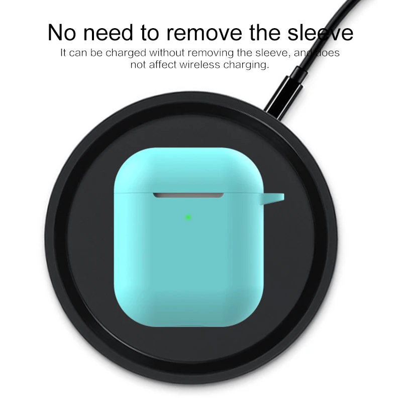 Fundas de silicona para auriculares Airpods 2 Generación, funda protectora para auriculares Apple Airpods 2