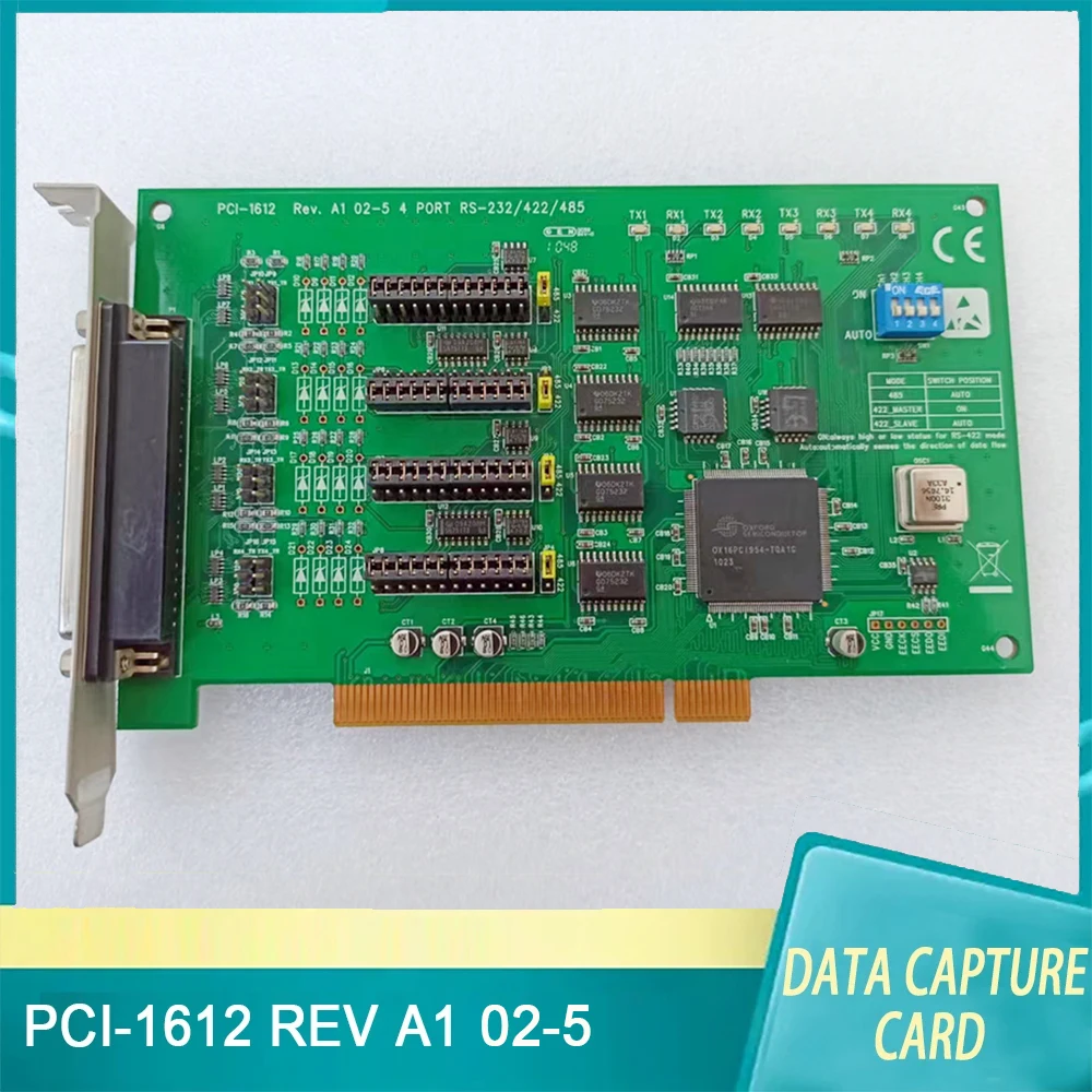 

For Advantech PCI-1612 REV A1 02-5 4 PORT RS-232/422/485 Data Capture Card