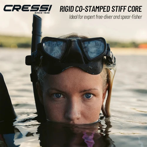 Imagen 2 del producto Cressi máscara Freediving sin marco, volumen interno reducido y forma ergonómica de la nariz, Atom