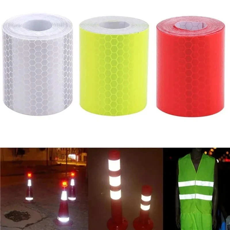 

Car Reflective Tape, Safety Warning, Car Decoration Sticker, Reflector Protective Tape, Strip Film, Auto Bicycle Sticker, 1m, 3M
