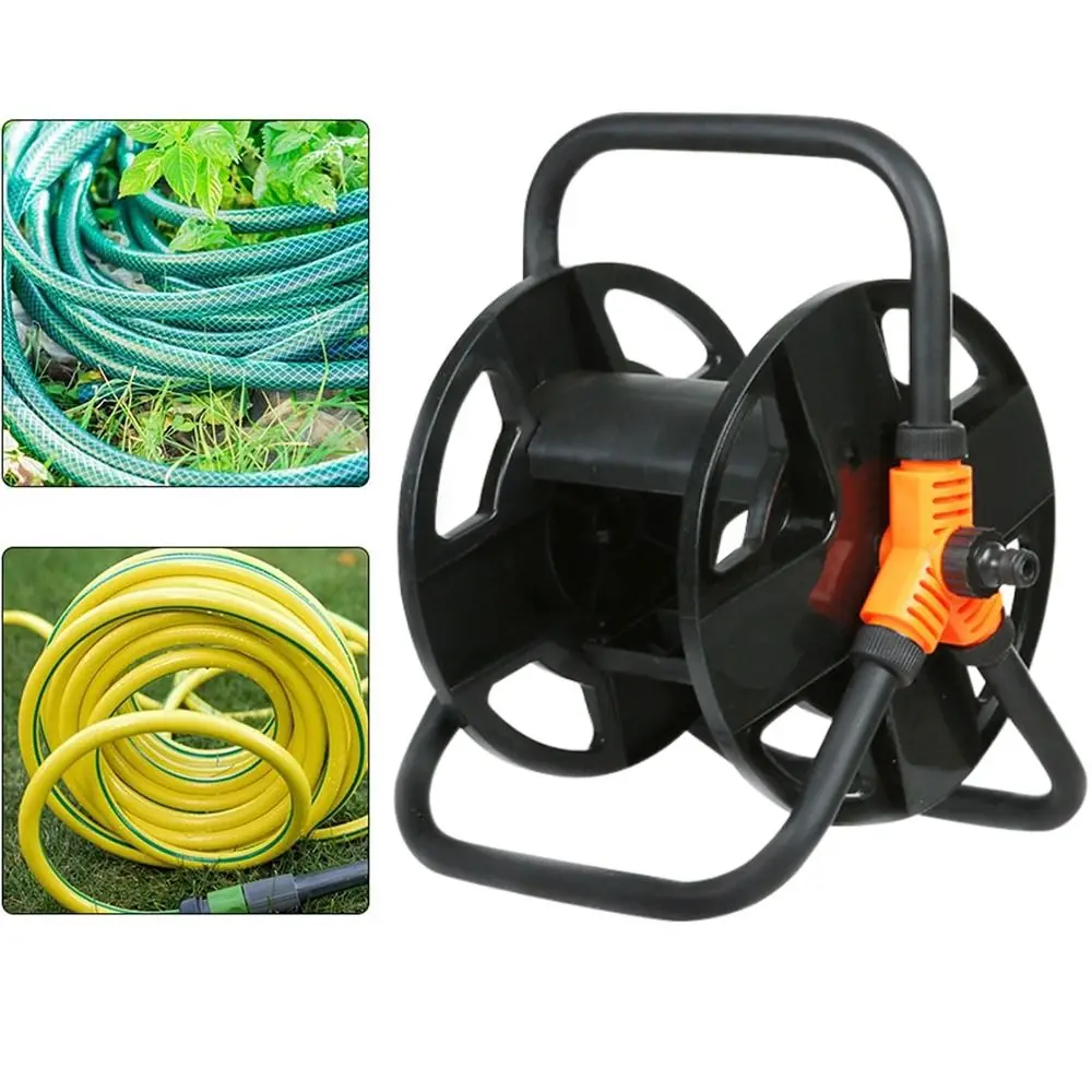 

35-метровая катушка для садового шланга, веревка, стеллаж для хранения, удобная в перемещении, удобная водопроводная труба, автомобильный рулон, большая вместимость, прочный