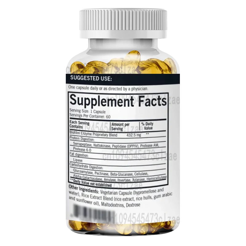 Biofilm Defense -60 Capsules - Helps with Intestinal and Digestive Health - Immune Support - Hypoallergenic