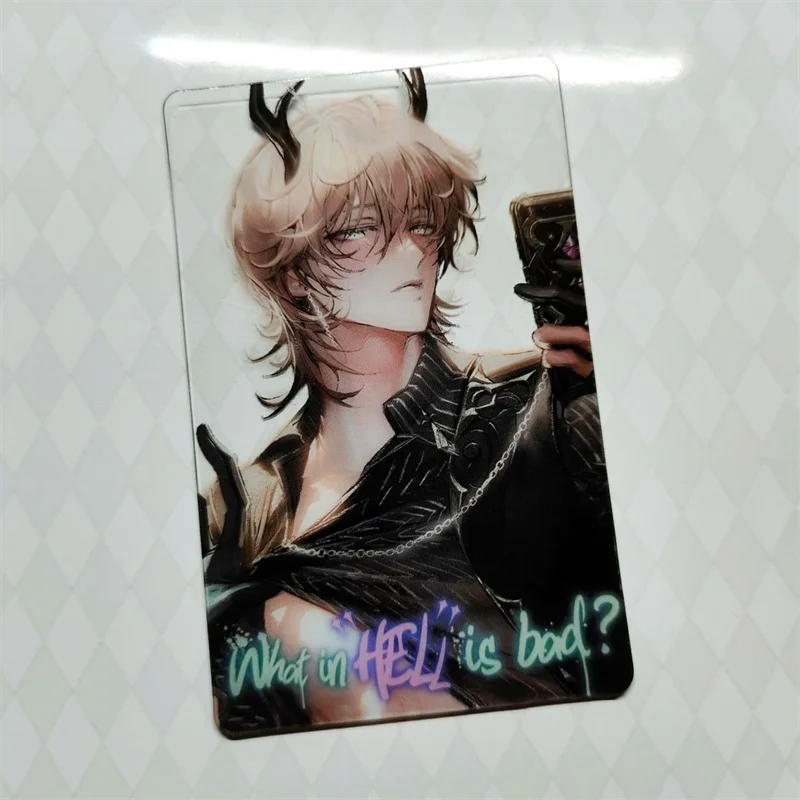 What In Hell Is Bad Satan Mammon Leviathan Beelzebub 코스프레 카드 투명 아크릴 피규어 카드 4개/세트 액세서리 소품
