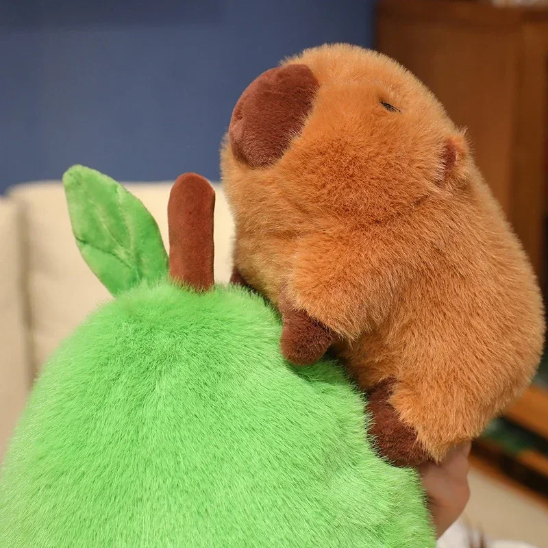 35 センチメートル *** 小屋ぬいぐるみカピバラ人形ソフト動物アボカドマウスぬいぐるみアボカド人形子供と女の子のギフトカピバラ枕