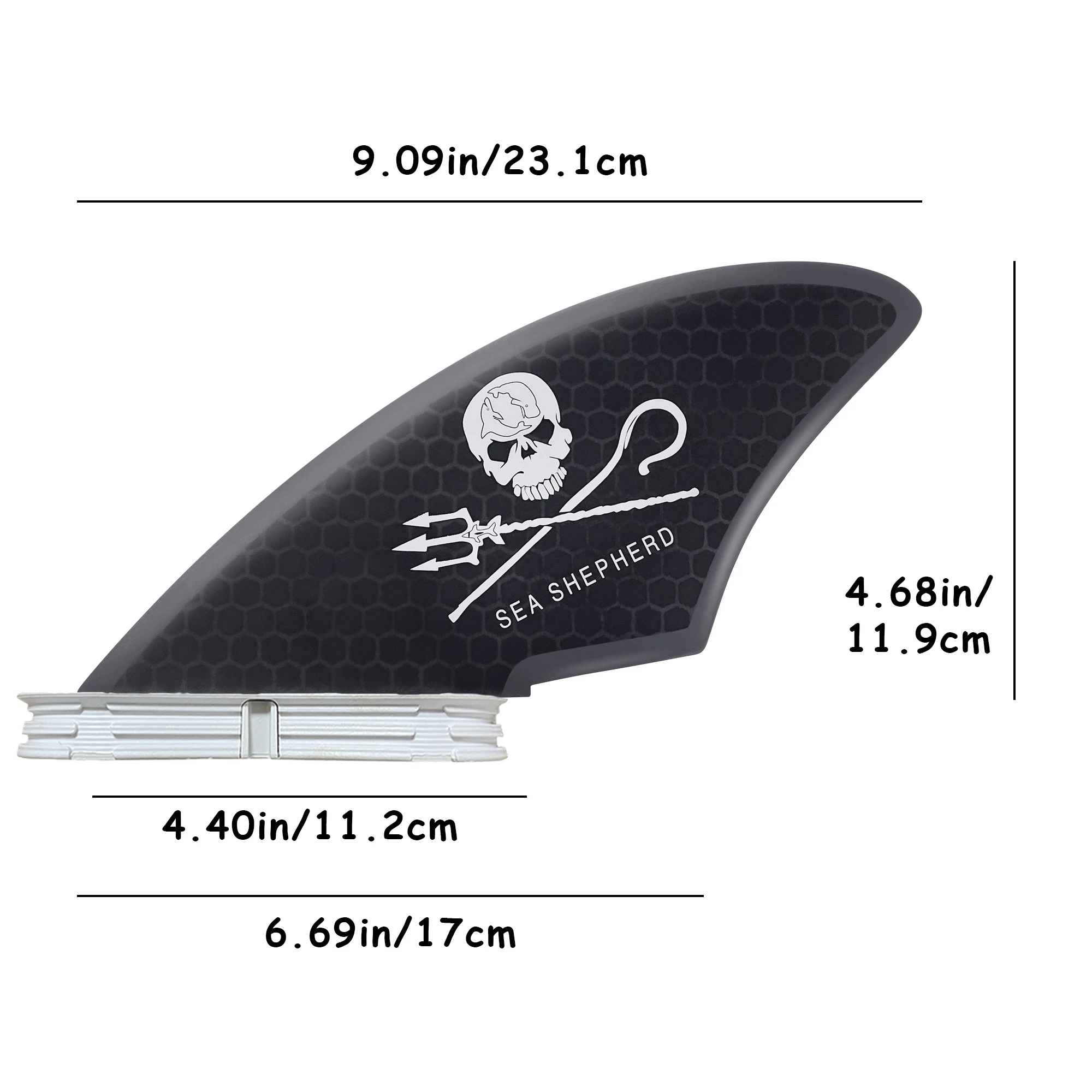 Surfboard Twin Kiel Fins (2 Fins) Dual Tab Single Tab Größen für Longboard Surfboard Funboard – Detail 4