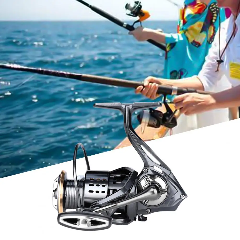 Gapless Fishing Reel High Strength Anti-deformation Metal Arm Rocker Spinning Reel Fishing Tackle