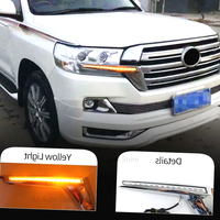 2PCS Front Grille LED Dynamic Turn Signal Light Car Led Signal Light For Land Cruiser LC200 FJ200 2016 2017 2018 2019 2020