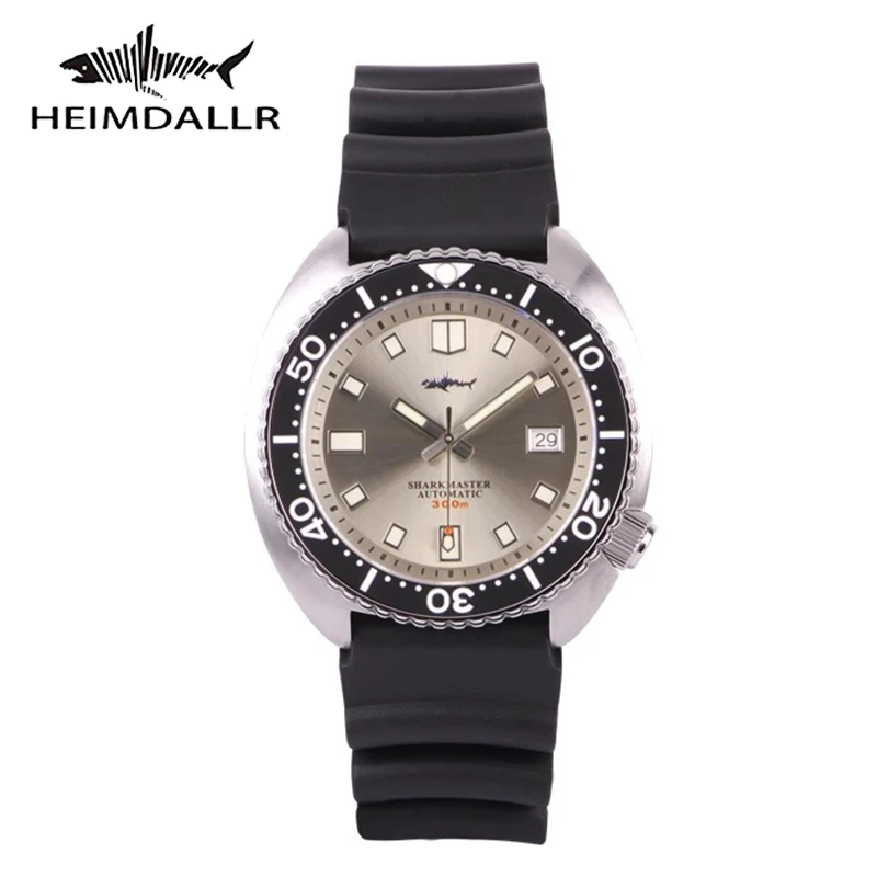 

Heimdallr Sharkey Automatic Watch Men NH35A Men's Mechanical Watches Diving Watch 300M 316L Stainless Steel C3 Luminous Dial