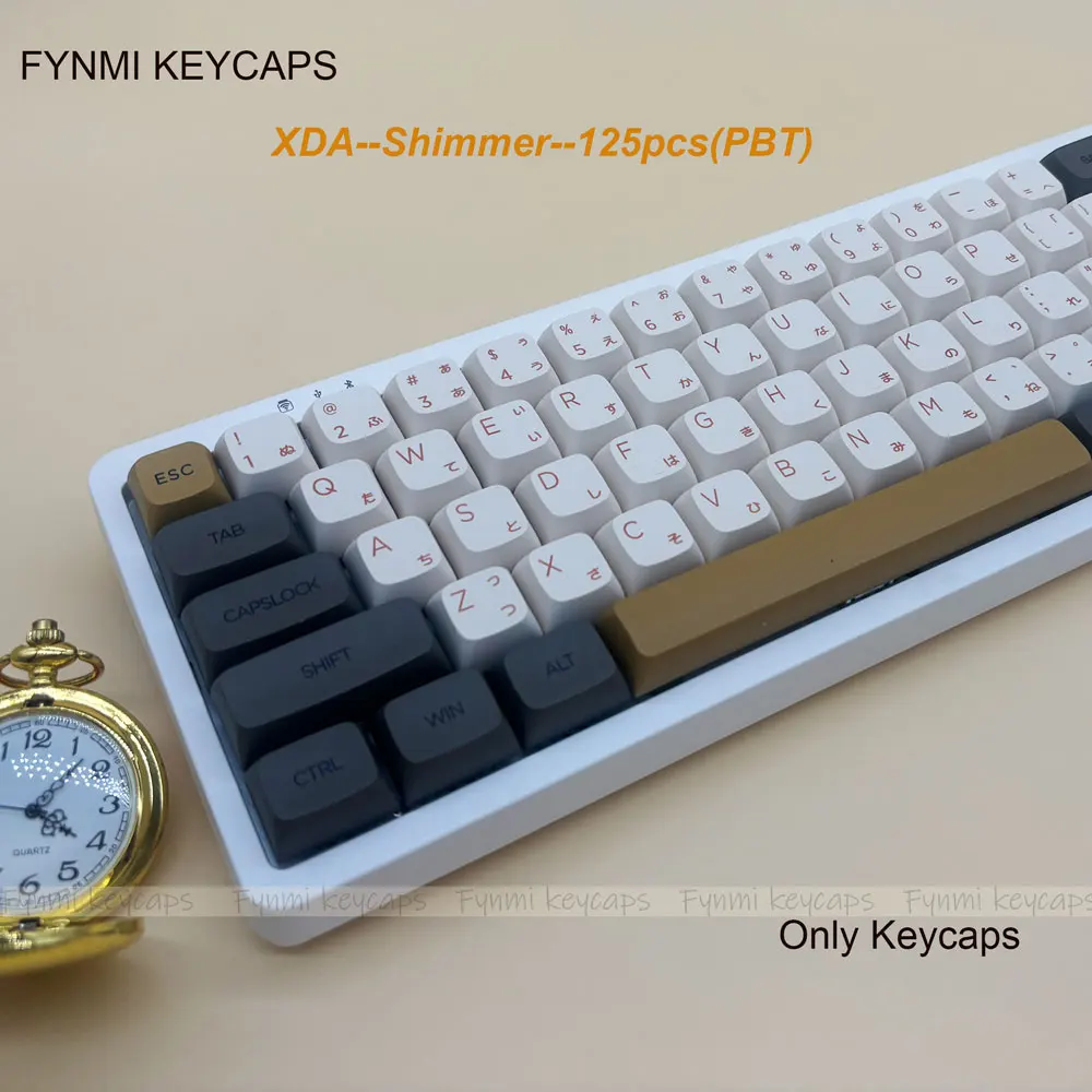 Fynmi Russian Japanese EN Korean XDA ANSI 125 keys PBT Dye Sublimation keycaps Shimmerr Theme for 61/68/75/84/87/98/104/108 keys