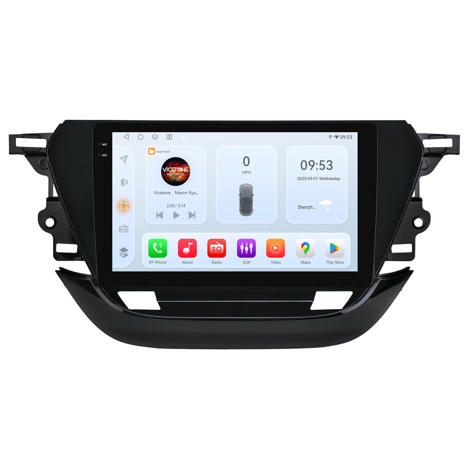 Hizpo Autoradio für Opel Corsa F 2019 2020 2021 2022 2023 CarPlay Android Auto FM RDS DSP BT GPS Navi SWC HD IPS Touchscreen Plug & Play Multimedia-Player Freisprechfunktion Originaler Autoradio-Stil