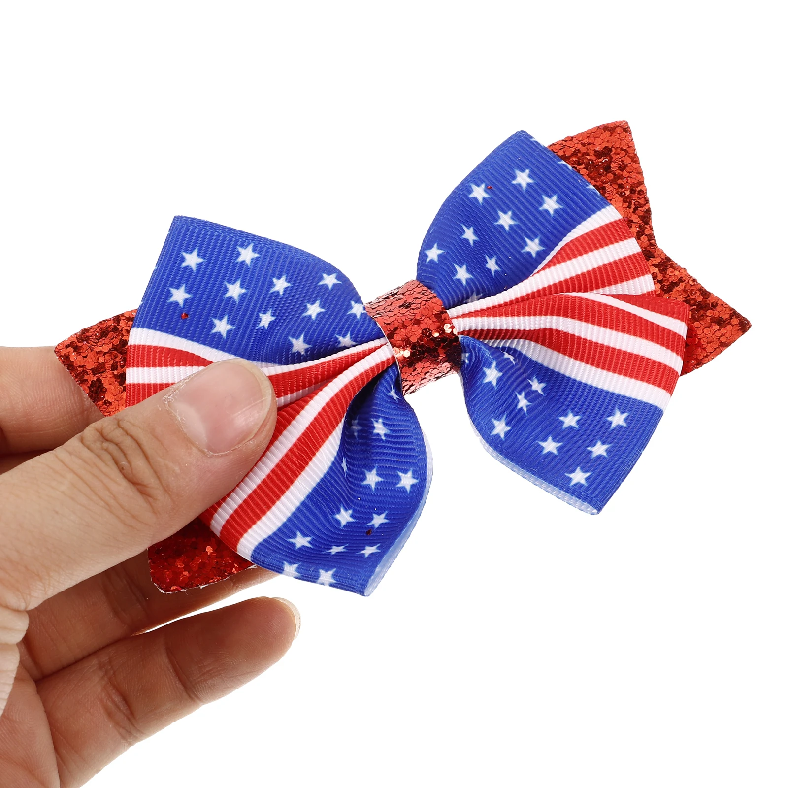 

Hair Accessories 's Bow Clip Clips American Bows Hairpin Cloth Shaped