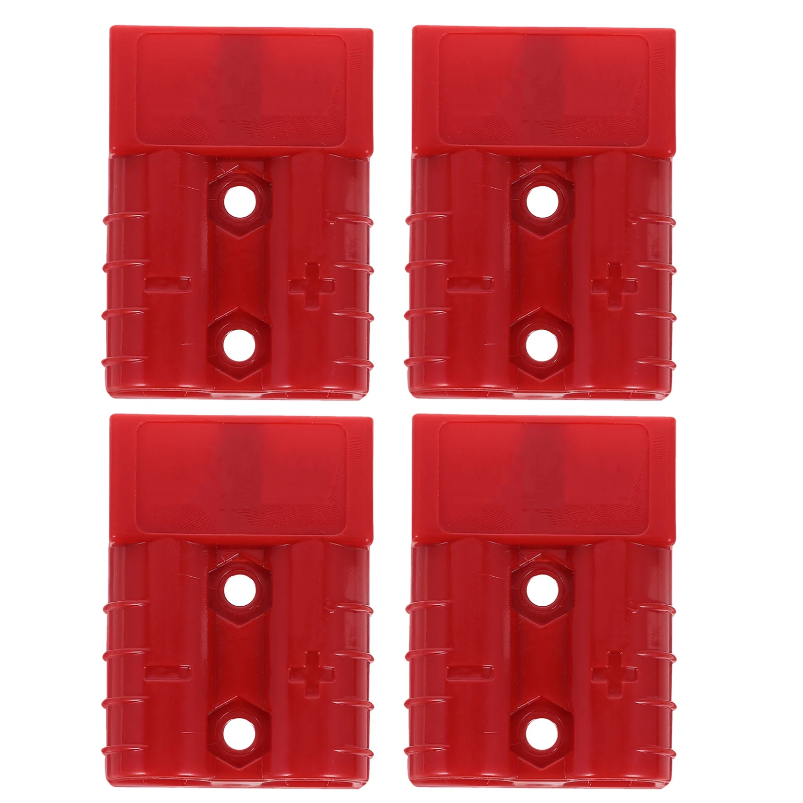 4Pcs 50A 600V 빠른 연결 전원 커넥터 전기 자동차 트레일러 원격 고전류용 빨간색 플라스틱 터미널