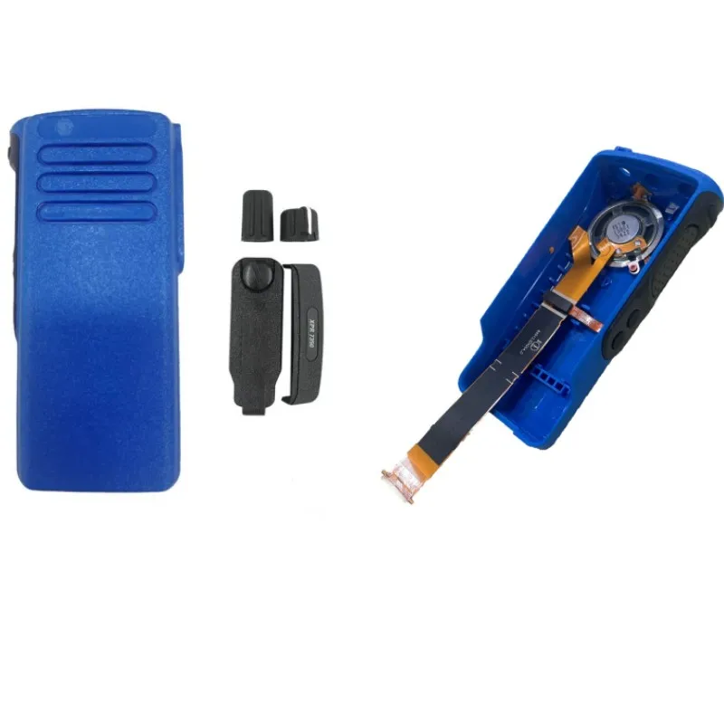 

Blue Walkie-talkie Replacement Front Housing Case Cover Kit With Speaker For XPR7350 DP4400 DGP8050 XIR P8600 Two Way Radio