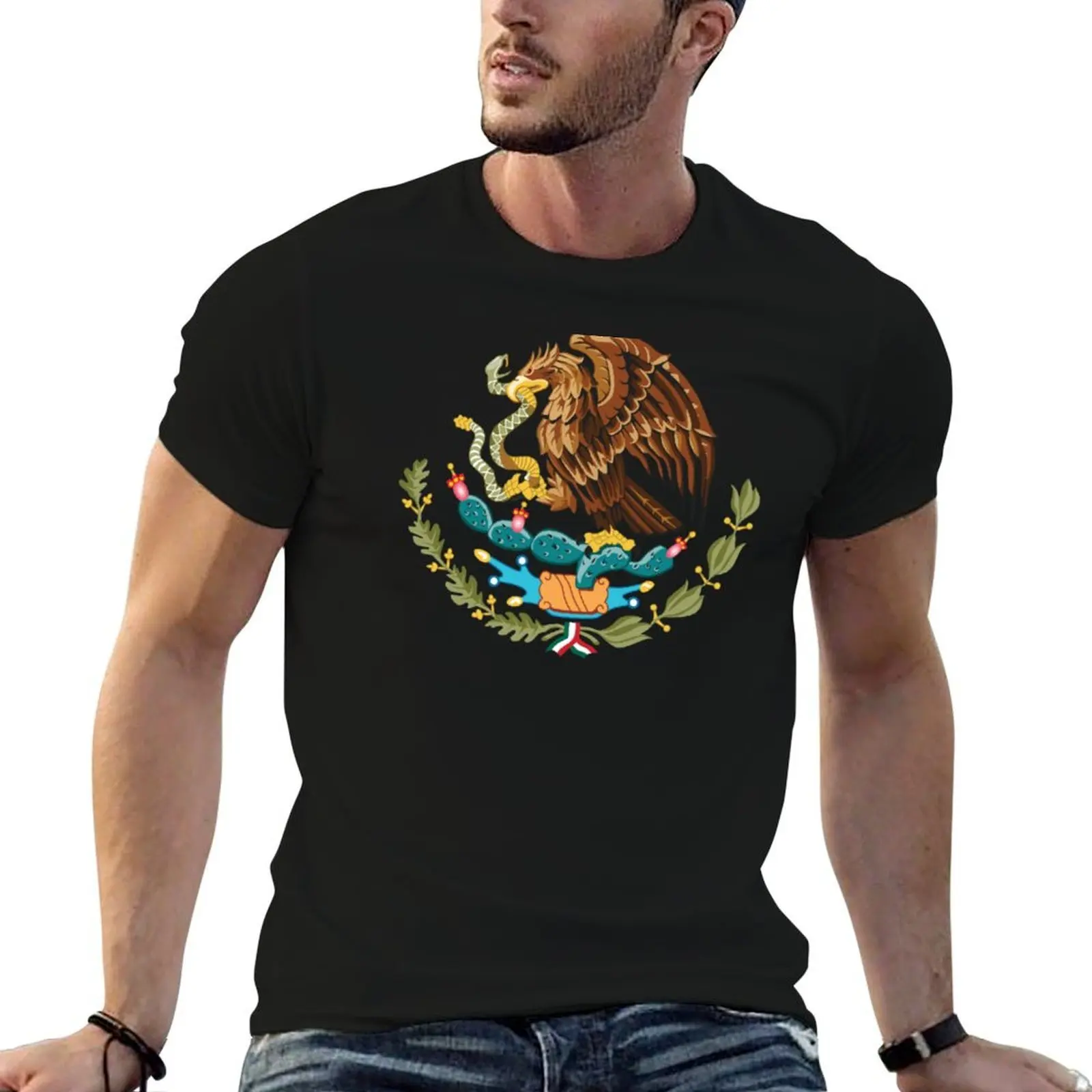 

Coat of Arms of Mexico T-Shirt cotton t shirt pack man t shirts graphic man t shirt cotton high quality T-shirt