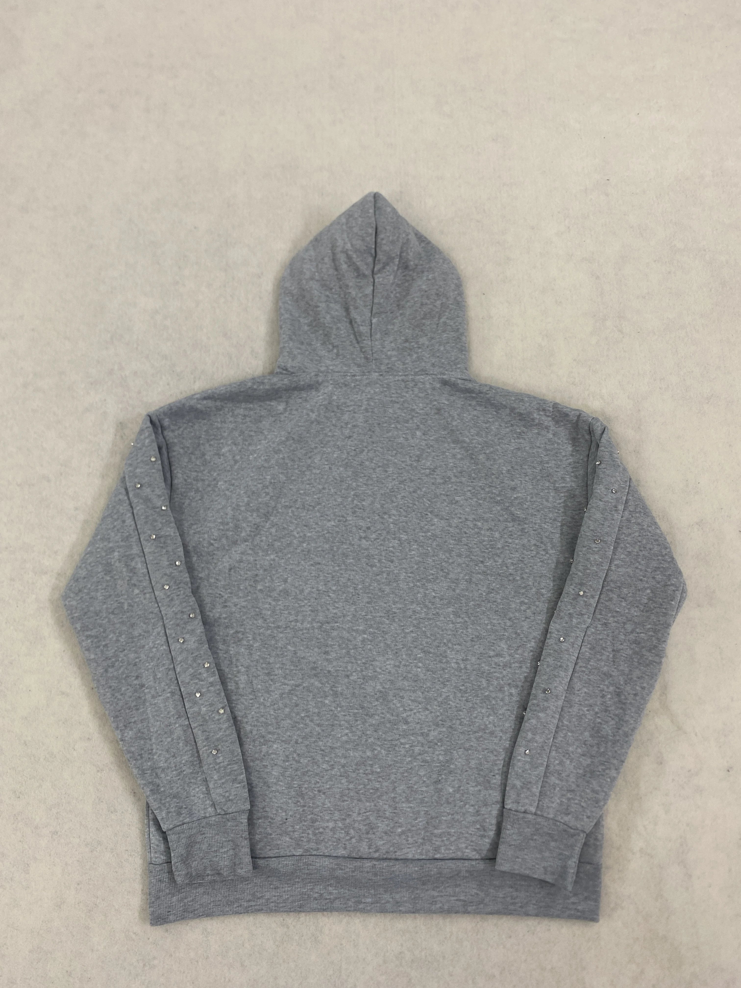 Übergroßer Harajuku-Hoodie in Grau, Vintage-Mode, mit Reißverschluss, europäischer und amerikanischer Herbst-/Winter-High-Street-Stil, vielseitiges Sweatshirt, Emo-Look. – Detail 8