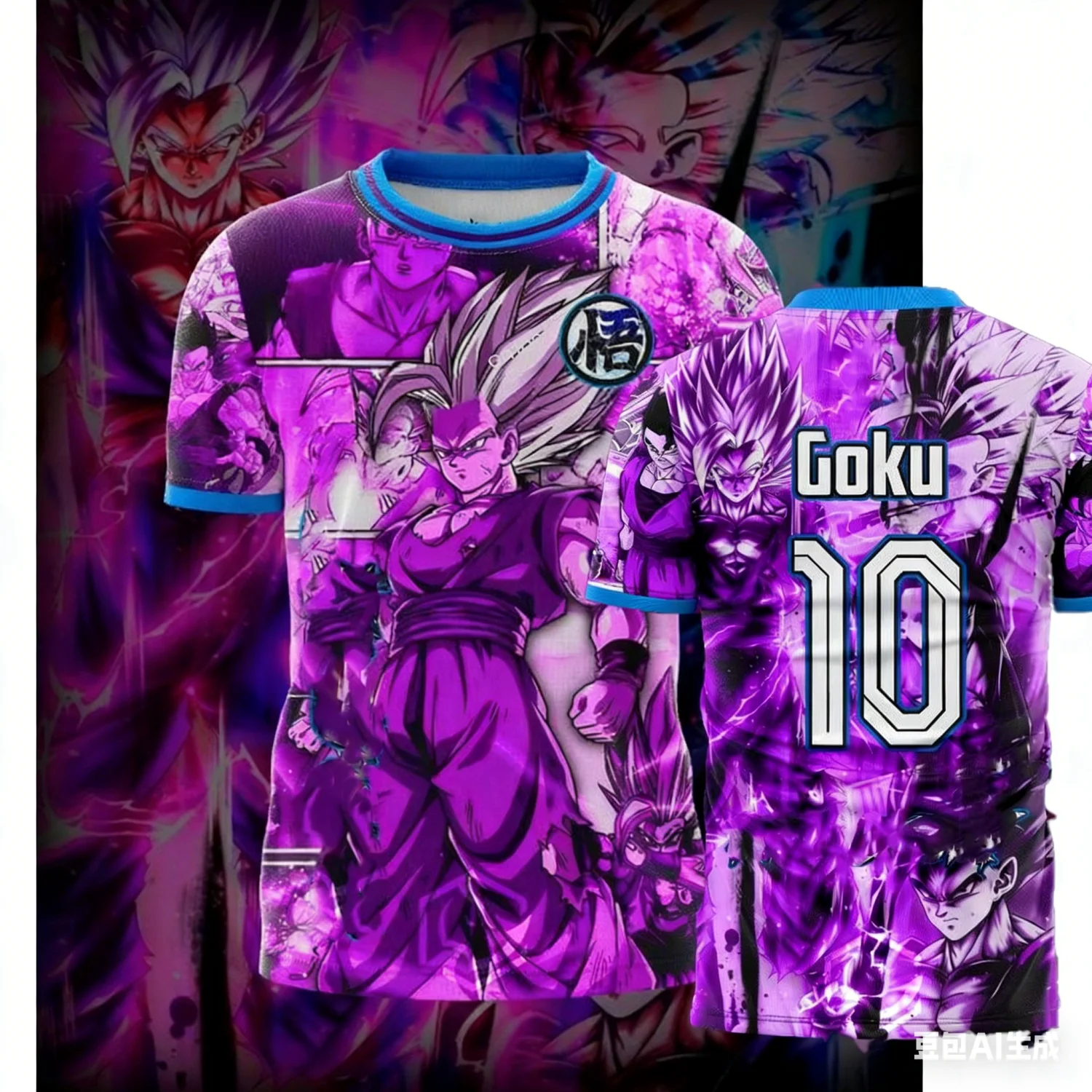 2026 Sommer Dragon Ball Retro Fitness T-Shirt Herren Oversize 3D-Druck Kurzarm Familien-Unisex Kinder-Sportshirt