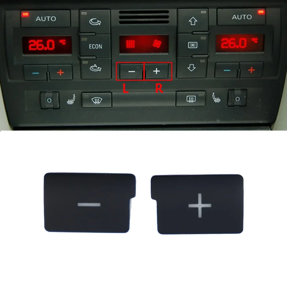 For Audi A4 B6 B7 Air Conditioning Panel Button Controller Button Switch Wind Speed Adjustment Button Cover