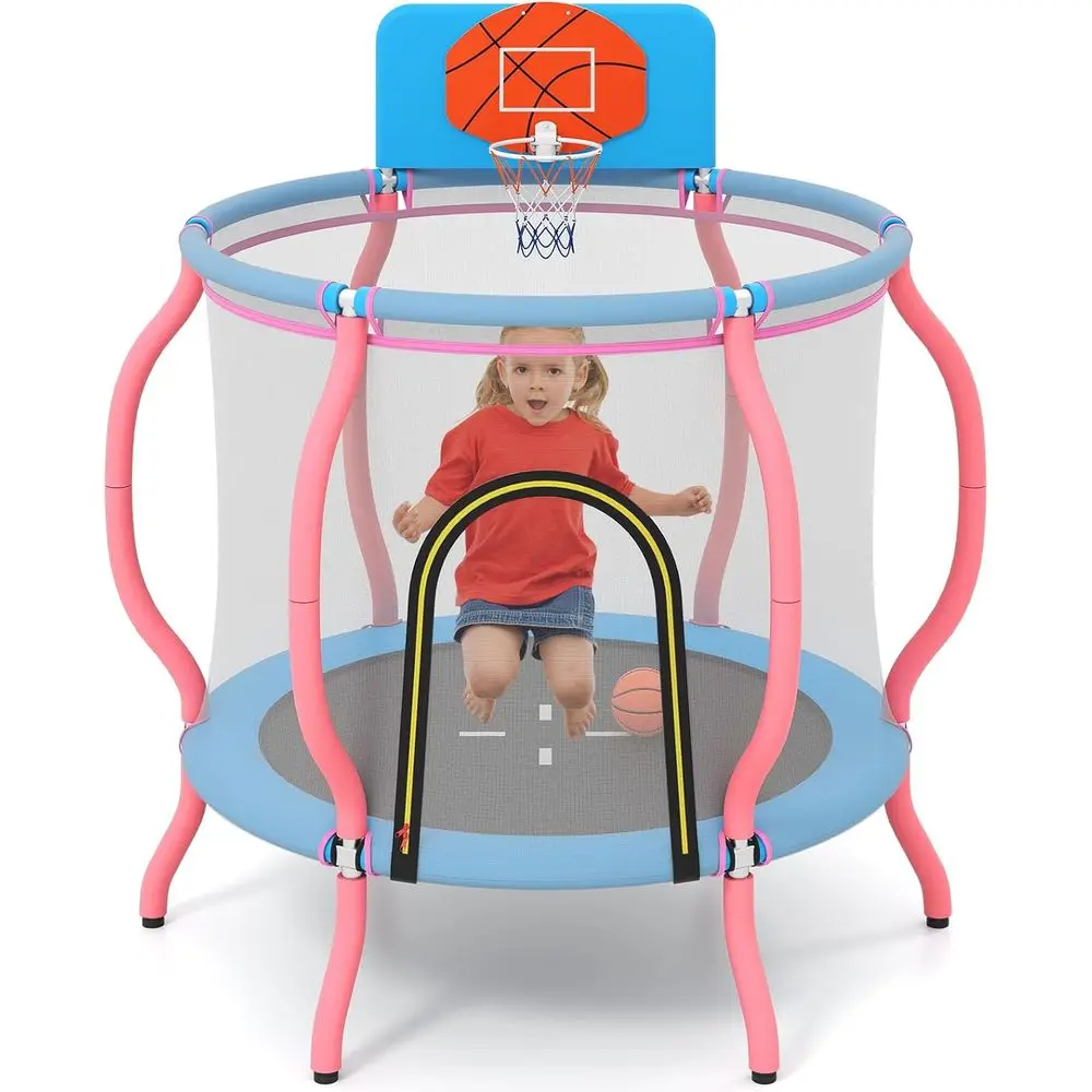 

Indoor/Outdoor Toddler Basketball Playset for Ages 3-6, Wide Backboard, Tall Net, Max 330 lbs